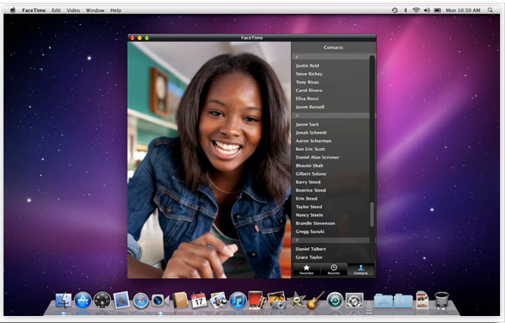 Facetime on mac computer
